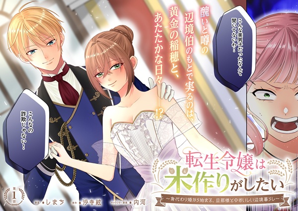 転生令嬢は米作りがしたい ~従妹の身代わりに醜い辺境伯に嫁がされましたが、とても幸せに暮らしています~