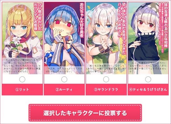真の勇者 人気投票2